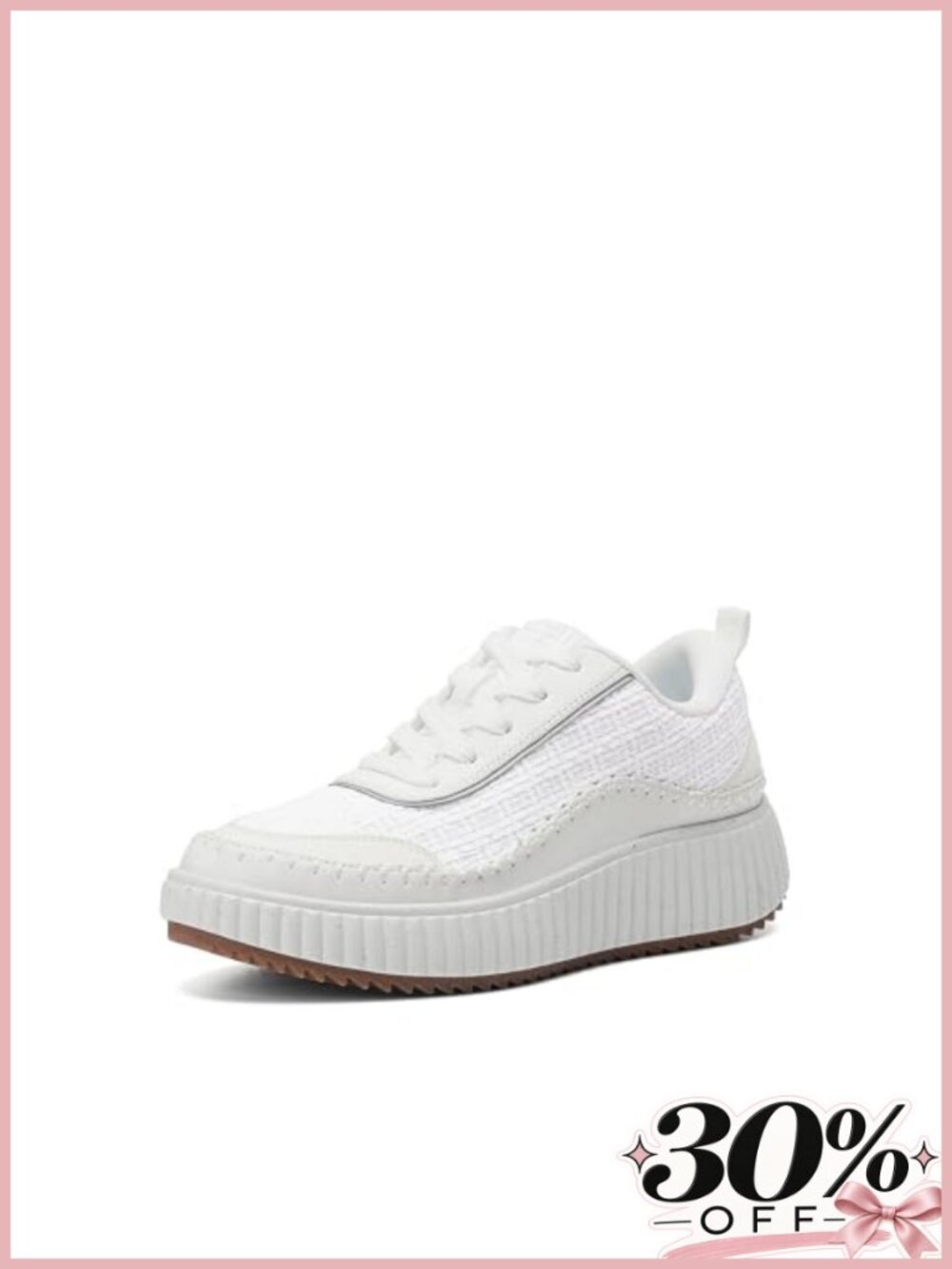 Women Chunky Platform Fashion Sneaker Casual Tweed